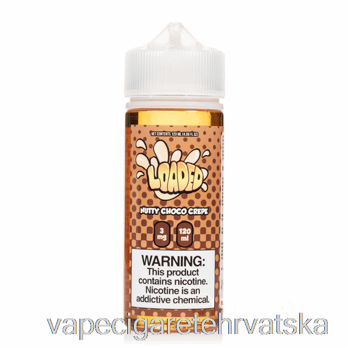 Vape Cigarete Nutty Choco Crepe - Puna E-tekućina - Nemilosrdne Pare - 120 Ml 0 Mg